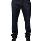 Dolce & Gabbana Dark Blue Cotton Skinny Denim Jeans
