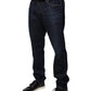 Dolce & Gabbana Dark Blue Cotton Skinny Denim Jeans