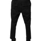 Dolce & Gabbana Black HOUSTON Men Cropped Denim Jeans