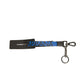 Dolce & Gabbana Blue Logo Polyester Silver Brass Holder Keychain Keyring
