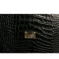 Dolce & Gabbana Elegant Black Leather Logo Plaque Holder Catalogue Case