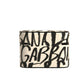 Dolce & Gabbana Black White Leather Scribble Embossed Logo Airpods Case