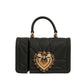 Dolce & Gabbana Black Silicone Devotion Heart Cover Hand Bag Airpod Case