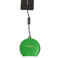 Dolce & Gabbana Green Calfskin Leather Round Logo Hand Mirror Holder