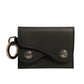 Dolce & Gabbana Black Leather Card Case Keychain Key Holder