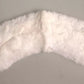 Dolce & Gabbana White Fur Shoulder Collar Wrap Shawl Scarf