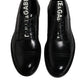 Dolce & Gabbana Black Patent Leather Derby Lace Up Formal Dress Shoes