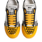 Dolce & Gabbana Multicolor Leather DNA Low Top Sneakers Shoes