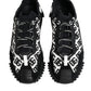 Dolce & Gabbana Black Logo Nylon Low Top NS1 Sneakers Shoes