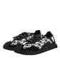 Dolce & Gabbana Black Logo Nylon Low Top NS1 Sneakers Shoes