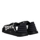 Dolce & Gabbana Black Logo Nylon Low Top NS1 Sneakers Shoes