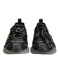 Dolce & Gabbana Black Green Camo NS1 Low Top Sneakers Shoes