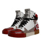 Dolce & Gabbana Multicolor Leather High Top Sneakers Shoes