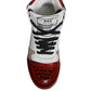 Dolce & Gabbana Multicolor Leather High Top Sneakers Shoes