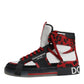 Dolce & Gabbana Multicolor Leather High Top Sneakers Shoes