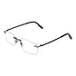 Ermenegildo Zegna Gray Metal Glasses (Frames)