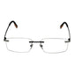 Ermenegildo Zegna Gray Metal Glasses (Frames)