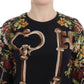 Dolce & Gabbana Elegant Medieval Print Silk Blouse