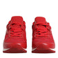 Dolce & Gabbana Red Floral Lace Leather Sneakers Shoes