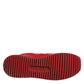 Dolce & Gabbana Red Floral Lace Leather Sneakers Shoes