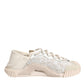 Dolce & Gabbana White Lace NS1 Low Top Sneaker Sports Shoes
