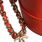 Chanel Orange Coco Mark Vanity Chain Shoulder Hand Purse