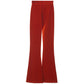 Dsquared² Red Cotton Flared Pant