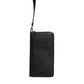 Dolce & Gabbana Black Calfskin Leather Logo Zip Around Continental Wallet