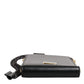 Dolce & Gabbana Black Leather Logo Plaque Neck Strap Card Coin Wallet
