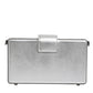 Dolce & Gabbana Metallic Silver DG BOX Leather Shoulder Strap Bag