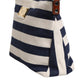 Dolce & Gabbana Blue White Stripes Logo Plaque Tote Bag