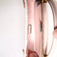 Dolce & Gabbana Light Pink Logo Plaque Soft Leather Strap Crossbody Bag