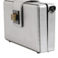 Dolce & Gabbana Metallic Silver DG BOX Leather Shoulder Strap Bag