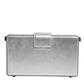 Dolce & Gabbana Metallic Silver DG BOX Leather Shoulder Strap Bag