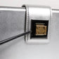 Dolce & Gabbana Metallic Silver DG BOX Leather Shoulder Strap Bag