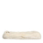 Dolce & Gabbana White Fur Handbag Clutch Purse Pouch Bag