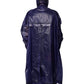 Dolce & Gabbana Dark Blue Cotton Hooded Men Raincoat Jacket
