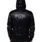 Dolce & Gabbana Black Nylon Hooded Full Zip Blouson Jacket