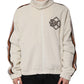 Dolce & Gabbana Beige Logo Applique Cotton Corduroy Full Zip Jacket