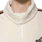 Dolce & Gabbana Beige Logo Applique Cotton Corduroy Full Zip Jacket