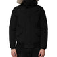 Woolrich Black Hooded Long Sleeves Fur Shearling Coat Jacket