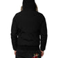 Woolrich Black Hooded Long Sleeves Fur Shearling Coat Jacket
