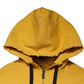 Dolce & Gabbana Yellow Logo Full Zip Hooded Sweatshirt Sweater