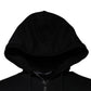 Dolce & Gabbana Black Logo Full Zip Hooded Sweatshirt Sweater