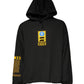 Dolce & Gabbana Black Cotton Hooded DG Shield Pullover Sweater
