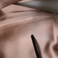 Emporio Armani Pink Satin Long Sleeves Sheath Wrap Mini Dress