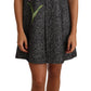 Dolce & Gabbana Houndstooth Floral Appliqué Shift Dress