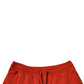 Dolce & Gabbana Red Cotton Blend Mid Waist Men Bermuda Shorts