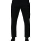 Dolce & Gabbana Dark Blue Cotton Stretch Loose Men Denim Jeans