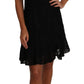 Dolce & Gabbana Chic Black Lace Sheath Dress with Silk Lining